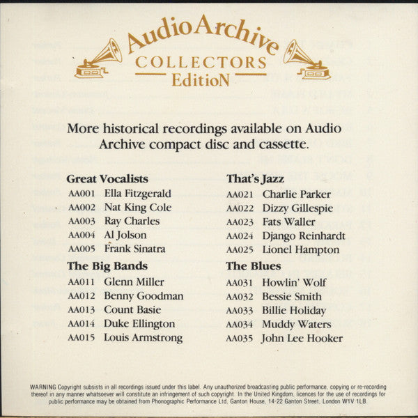 Charlie Parker : 18 Reflective Recordings (CD, Comp, Gol)