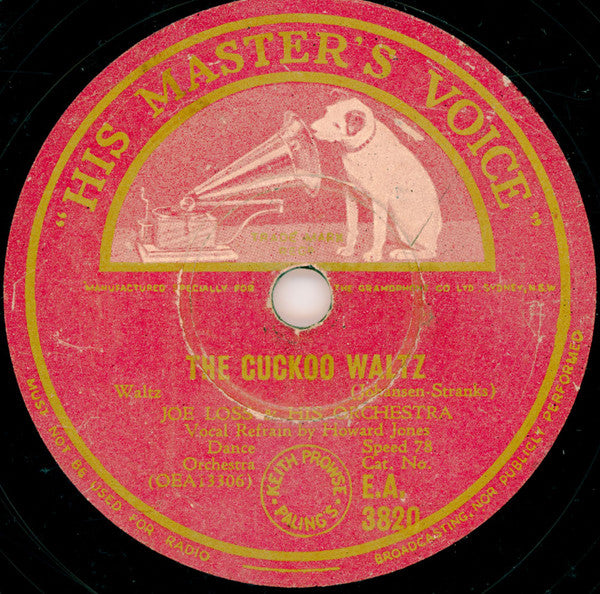 Joe Loss & His Orchestra : The Cuckoo Waltz / Say Something Sweet To Your Sweetheart (Shellac, 10")