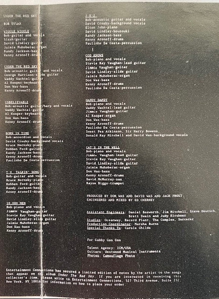 Bob Dylan : Under The Red Sky (Cass, Album, Dol)