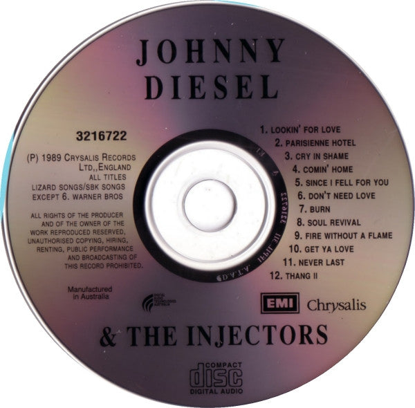 Johnny Diesel & The Injectors : Johnny Diesel & The Injectors (CD, Album, RE)