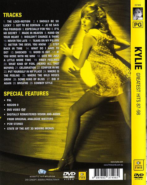 Kylie* : Greatest Hits 87-98 (DVD-V, Comp, RM, PAL)