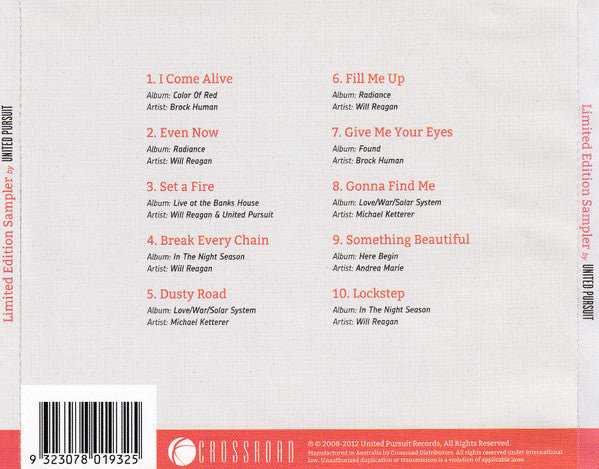 United Pursuit : [Limited Edition Sampler] (CD, Smplr)