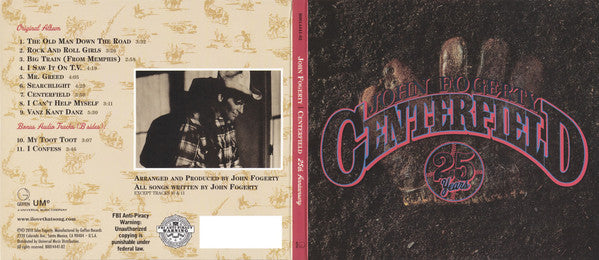 John Fogerty : Centerfield 25 Years (CD, Album, RE, RM)