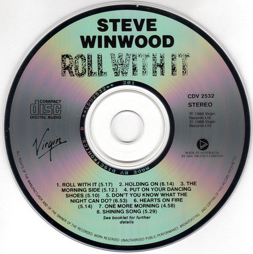 Steve Winwood : Roll With It (CD, Album)