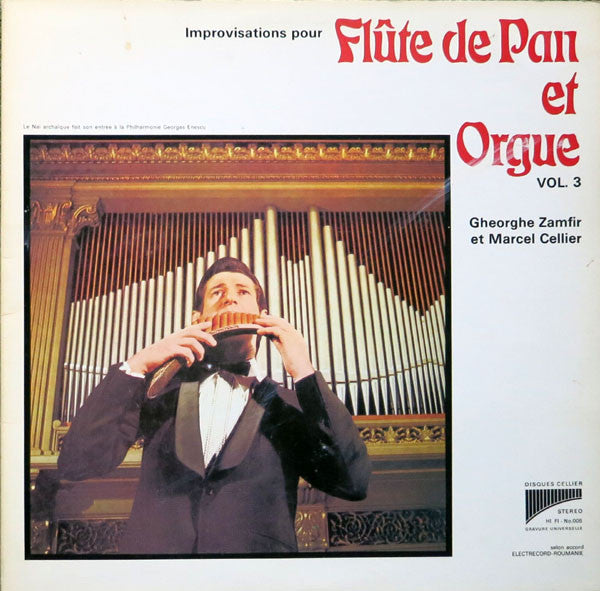 Gheorghe Zamfir Et Marcel Cellier : Flûte De Pan Et Orgue Vol. 3 (LP, Album, Gat)