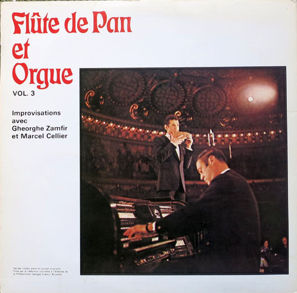 Gheorghe Zamfir Et Marcel Cellier : Flûte De Pan Et Orgue Vol. 3 (LP, Album, Gat)