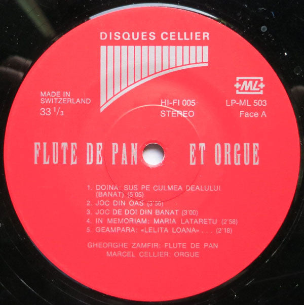 Gheorghe Zamfir Et Marcel Cellier : Flûte De Pan Et Orgue Vol. 3 (LP, Album, Gat)