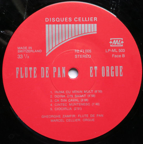 Gheorghe Zamfir Et Marcel Cellier : Flûte De Pan Et Orgue Vol. 3 (LP, Album, Gat)