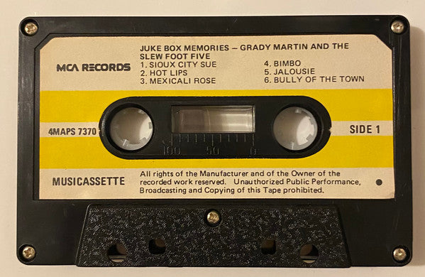 Grady Martin And The Slew Foot Five : Juke Box Memories (Cass)