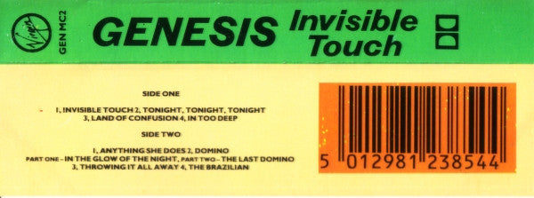 Genesis : Invisible Touch (Cass, Album)