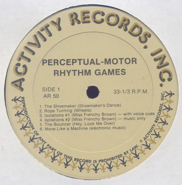 Jack Capon And Rosemary Hallum With Special Material By Henry "Buzz" Glass* : Perceptual Motor Rhythm Games (LP)