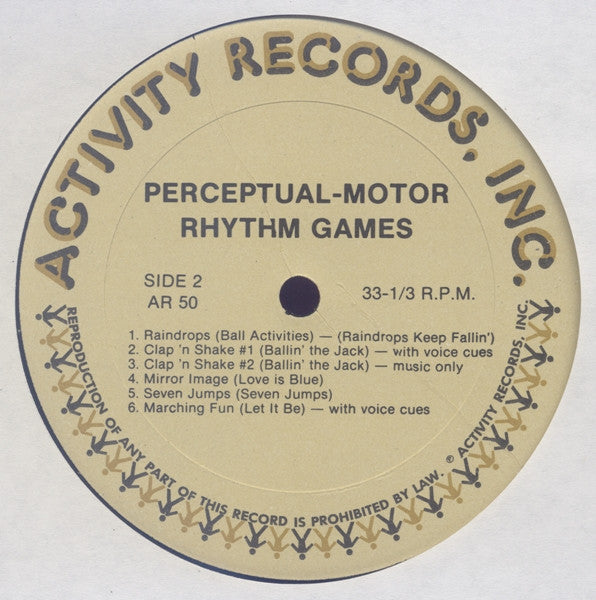 Jack Capon And Rosemary Hallum With Special Material By Henry "Buzz" Glass* : Perceptual Motor Rhythm Games (LP)