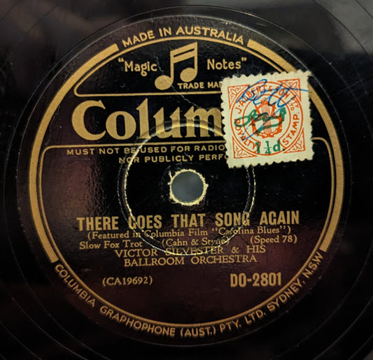 Victor Silvester & His Ballroom Orchestra* : There Goes That Song Again / Together (Shellac, 10")