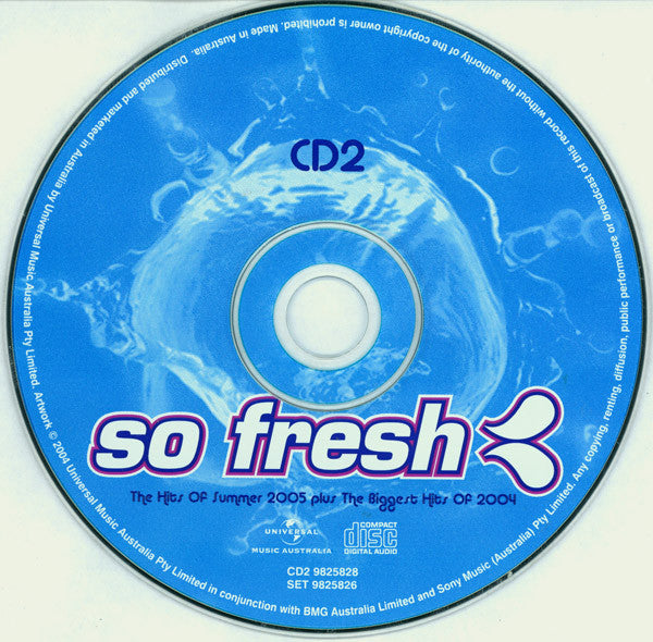 Various : So Fresh: The Hits Of Summer 2005 Plus The Biggest Hits Of 2004 (2xCD, Comp)