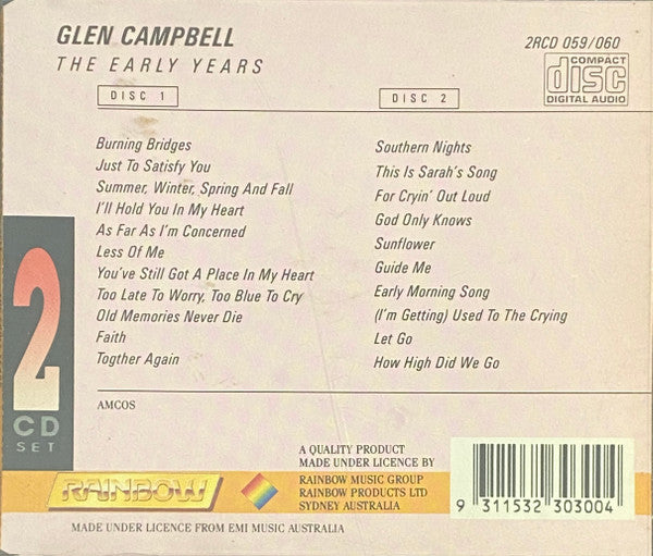 Glen Campbell : The Early Years (CD, Comp)