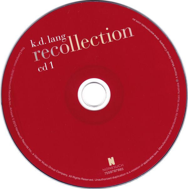 k.d. lang : Recollection (2xCD, Comp)