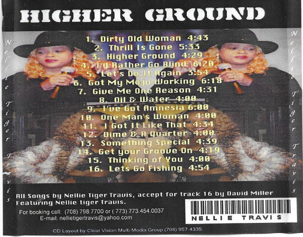 Nellie "Tiger" Travis : Higher Ground (CDr, Album)