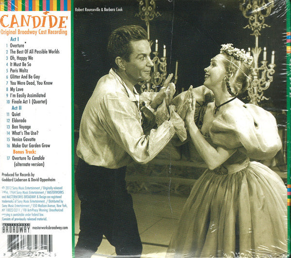 Leonard Bernstein : Candide (Broadway Cast Recording) (CD, Album, RE, Gat)
