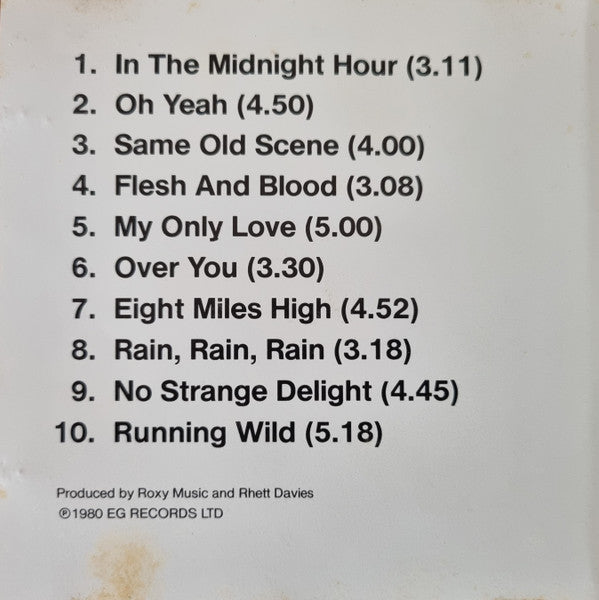 Roxy Music : Flesh + Blood (CD, Album, RE)