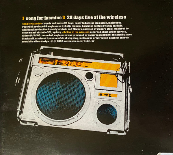 28 Days : Song For Jasmine (CD, Single)