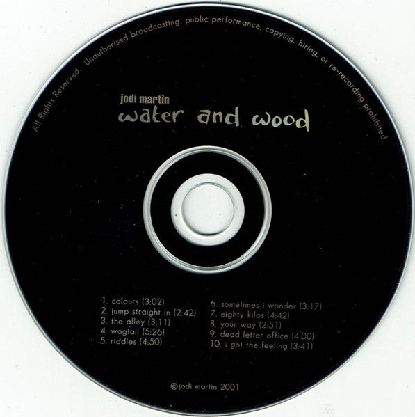 Jodi Martin : Water And Wood (CD, Album)