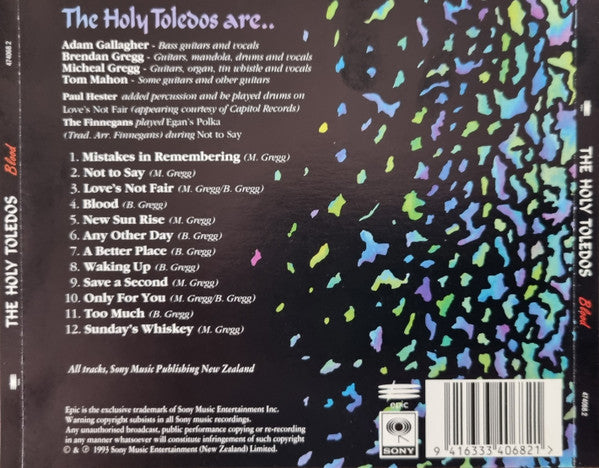 The Holy Toledos : Blood (CD, Album)