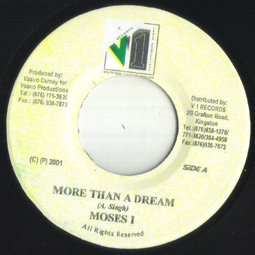 Moses I : More Than A Dream (7")