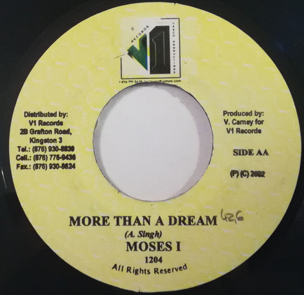 Moses I : More Than A Dream (7")