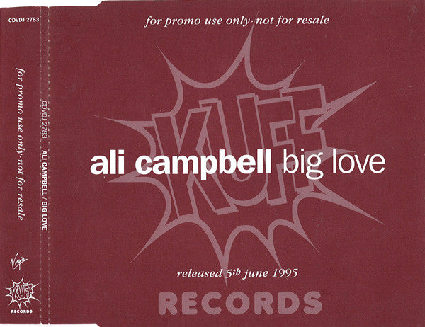 Ali Campbell : Big Love (CD, Album, Promo)