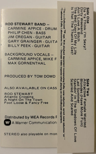 Rod Stewart : Blondes Have More Fun (Cass, Album, Bla)