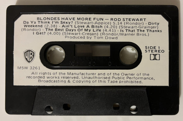 Rod Stewart : Blondes Have More Fun (Cass, Album, Bla)