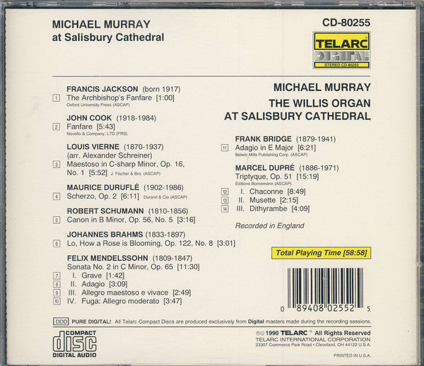 Michael Murray (4) : The Willis Organ At Salisbury Cathedral (CD, Album)