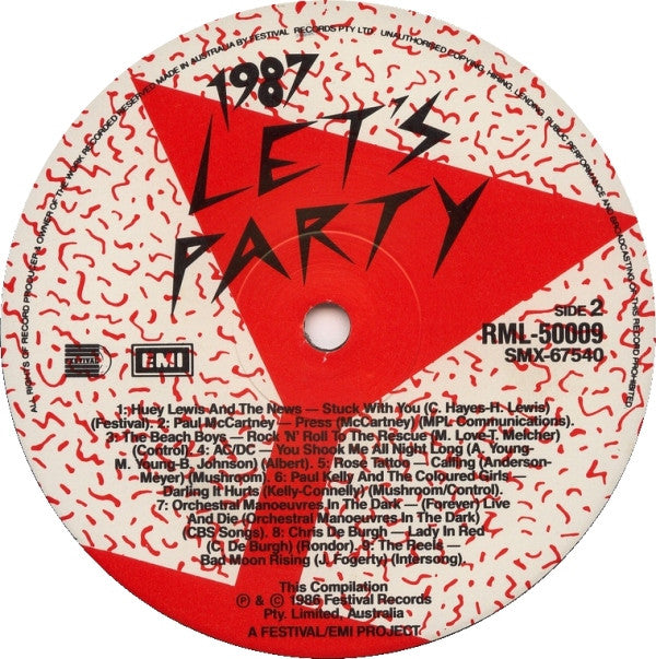 Various : 1987 Let's Party (LP, Comp)