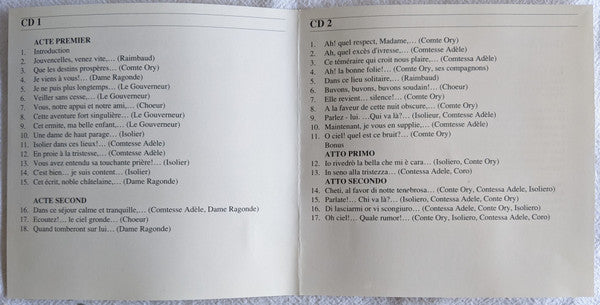 Gioacchino Rossini, Vittorio Gui, Barabas*, Mayer*, Sinclair*, Sénéchal*, Massard*, Arié* : Le Comte Ory (2xCD, RM)