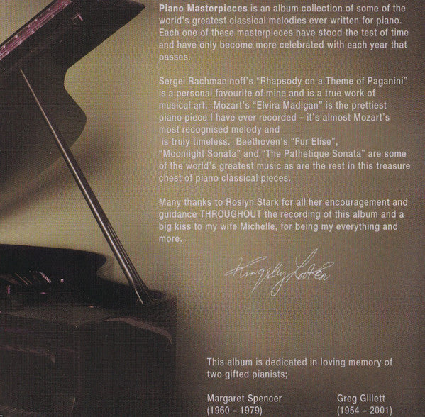 Kingsley* : Piano Masterpieces (2xCD, Album)