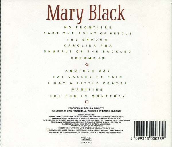 Mary Black : No Frontiers (CD, Album)