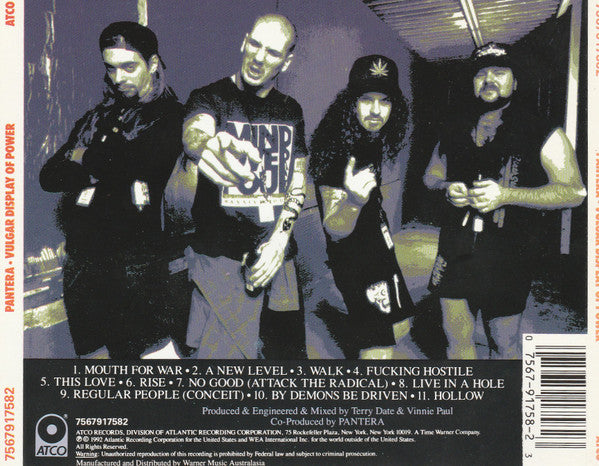 Pantera : Vulgar Display Of Power (CD, Album)