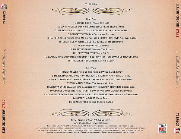 Various : Classic Country Stars (2xCD, Comp)