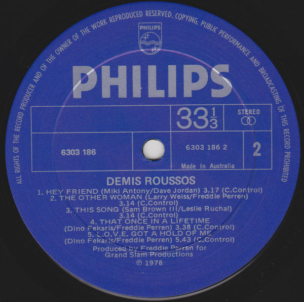 Demis Roussos : Demis Roussos (LP, Album, Gat)