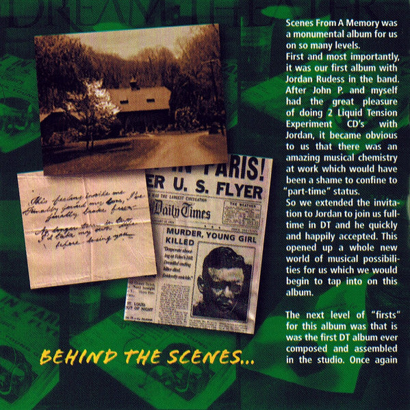 Dream Theater : Official Bootleg: The Making Of Scenes From A Memory (2xCD)