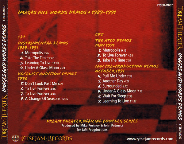 Dream Theater : Official Bootleg: Images And Words Demos 1989-1991 (2xCD)