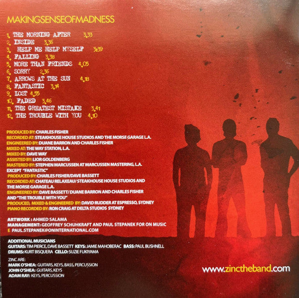 Zinc (10) : Makingsenseofmadness (CD, Album)