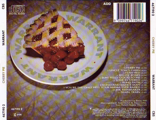 Warrant : Cherry Pie (CD, Album)