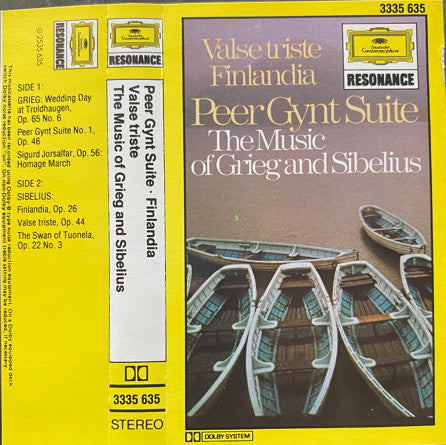 Edvard Grieg / Jean Sibelius : Peer Gynt Suite - Finlandia - Valse Triste (Cass, Comp, RE, Dol)