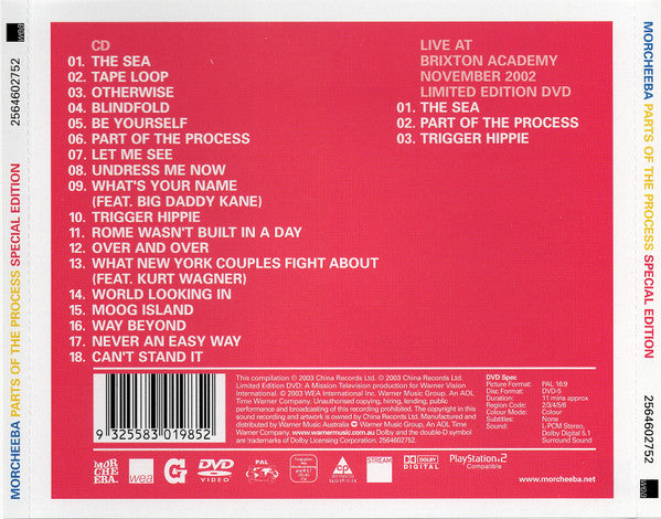 Morcheeba : Parts Of The Process (Special Edition) (CD, Comp, S/Edition + DVD-V, Ltd, PAL)