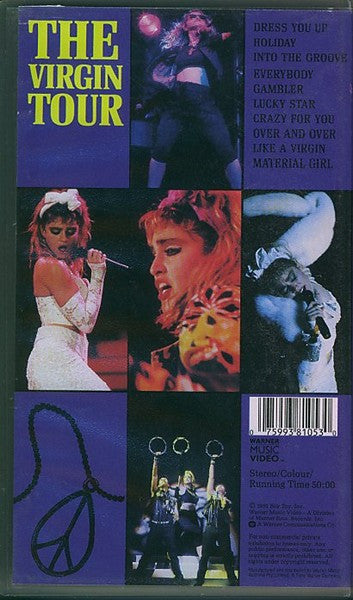 Madonna : The Virgin Tour Live (VHS, PAL)