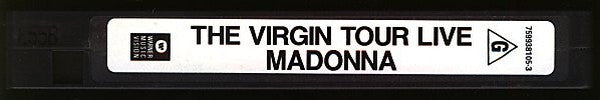 Madonna : The Virgin Tour Live (VHS, PAL)