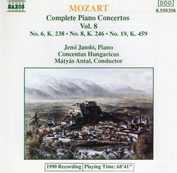 Mozart* - Jenö Jandó, Concentus Hungaricus, Mátyás Antal : Complete Piano Concertos Vol. 8 (CD, Album, RE, P+O)