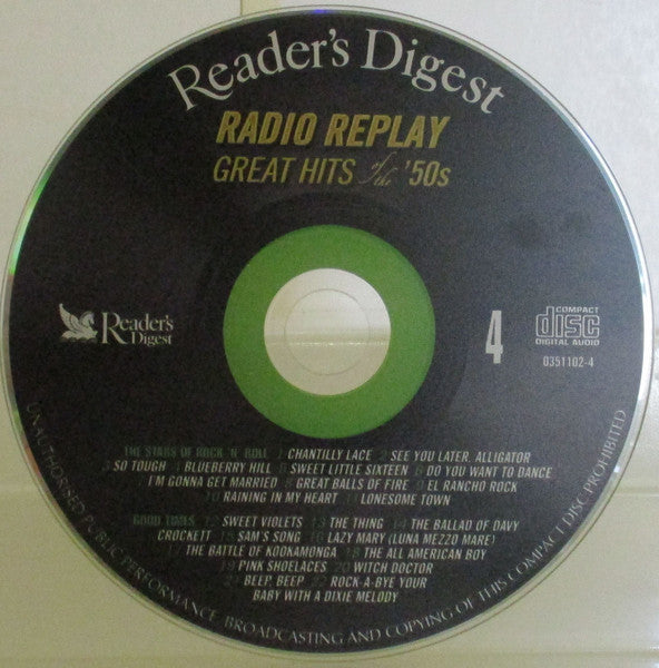 Various : Radio Replay - Great Hits Of The '50s (4xCD, Comp)