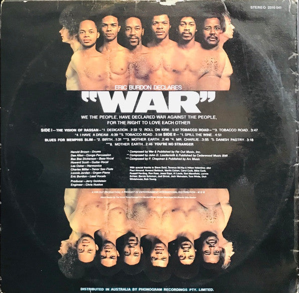 Eric Burdon & War : Eric Burdon Declares "War" (LP, Album)